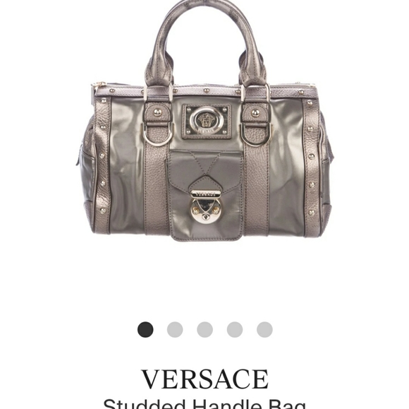 Versace Handbags - VERSACE STUDDED HANDLE BAG